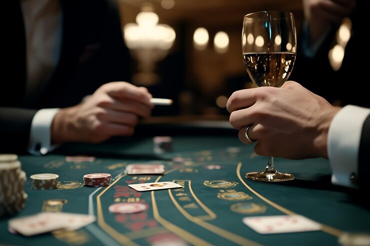 Play'n GO live dealer studio with HD camera setup and professional table layout